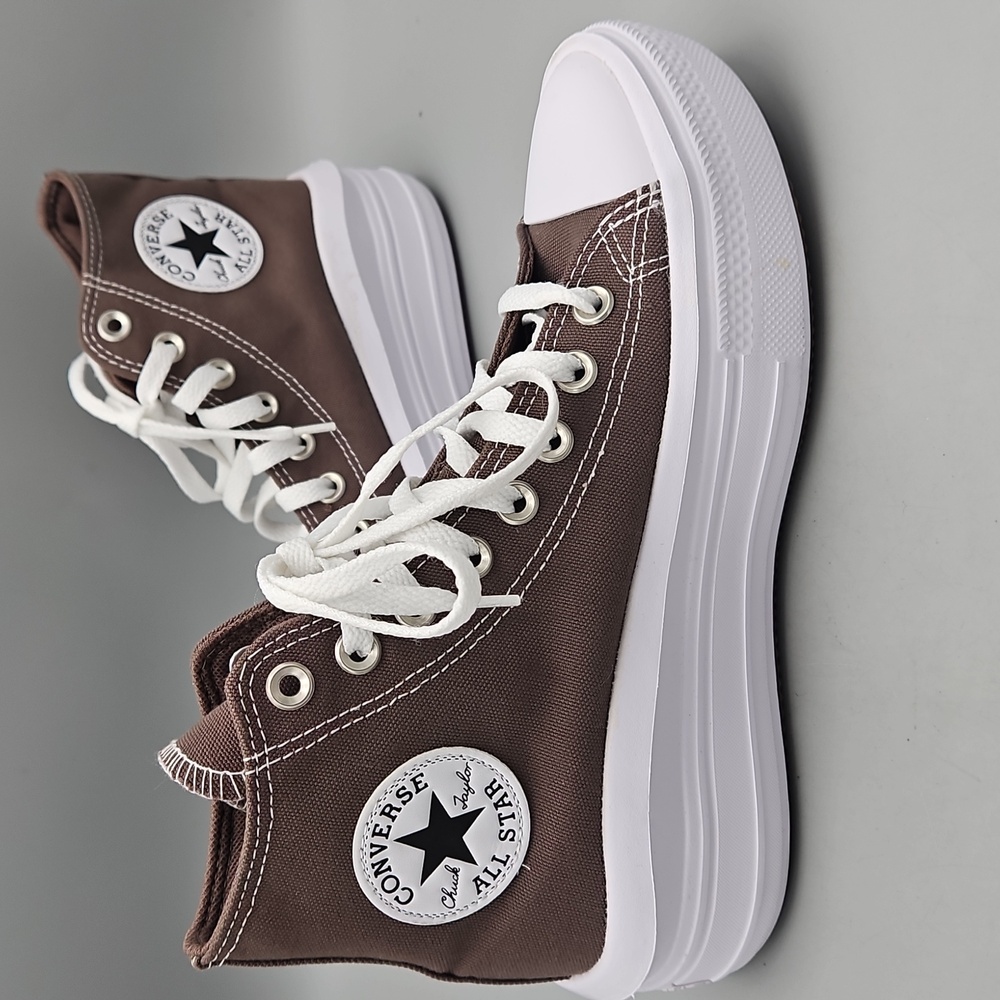 Converse Chuck Taylor All Star Move Hi sneakers platform Women 7.5 light brown